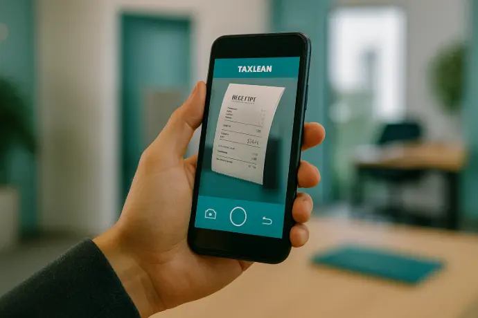 App móvil: App móvil para escanear tickets y emitir facturas — Taxlean